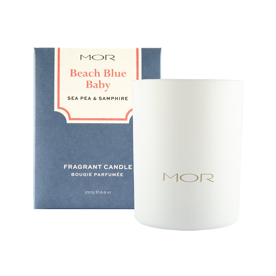 MOR Scented Home Library Beach Baby Blue Fragrant Candle 250g