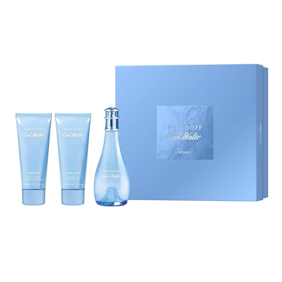 Davidoff Cool Water Woman Eau De Toilette 100ml Gift Set
