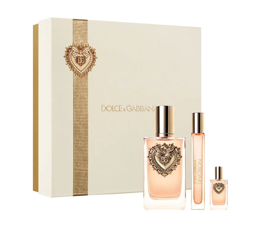 Dolce & Gabanna Devotion Eau De Parfum 3 Piece Gift Set