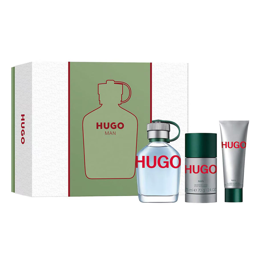 Hugo Boss Hugo Man Eau De Toilette 3 Piece Gift Set 