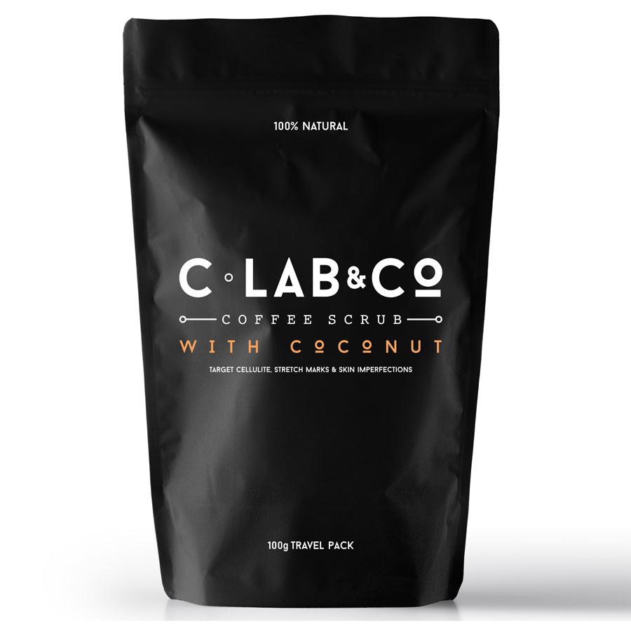 C Lab & Co. Coffee Scrub With Coconut Travel Bag 100g