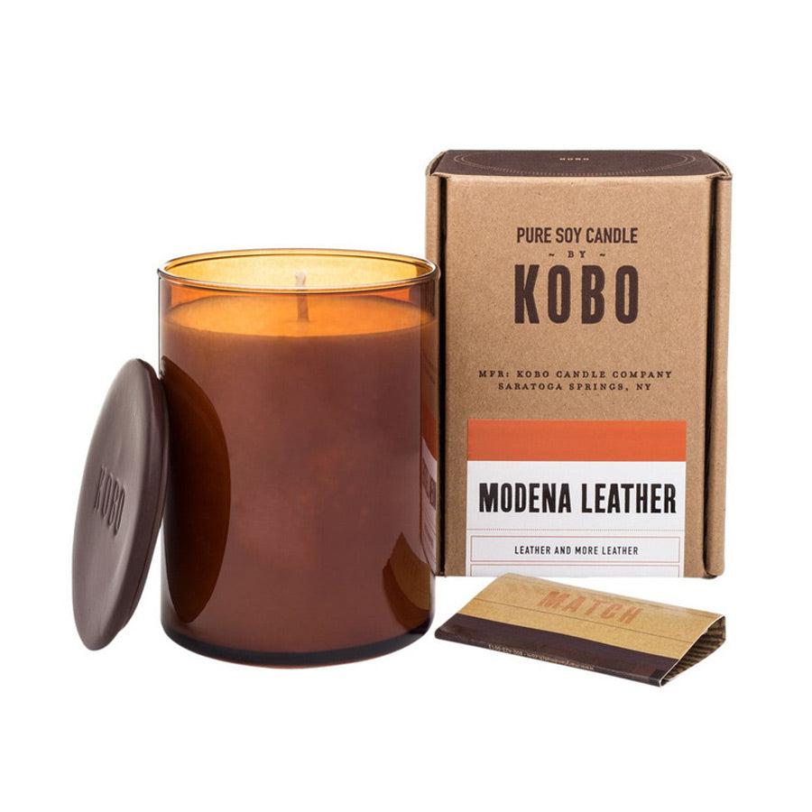 Kobo Modena Leather Candle 312g