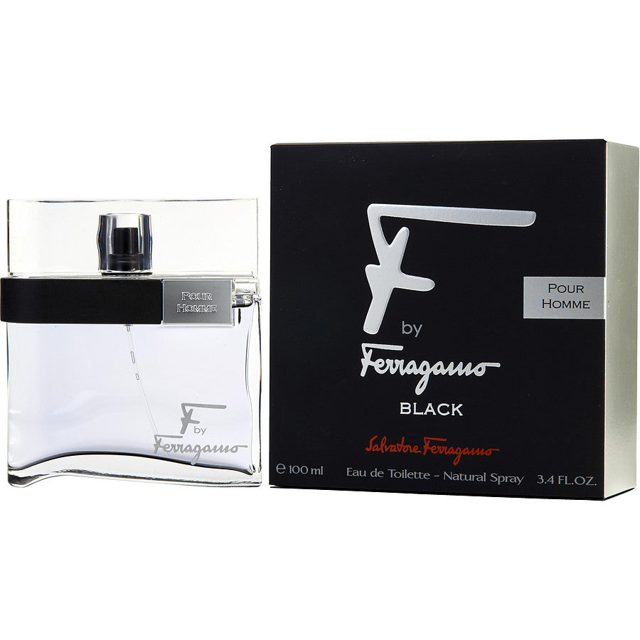 Salvatore Ferragamo F By Ferragamo Black Pour Homme Eau De Toilette 100ml